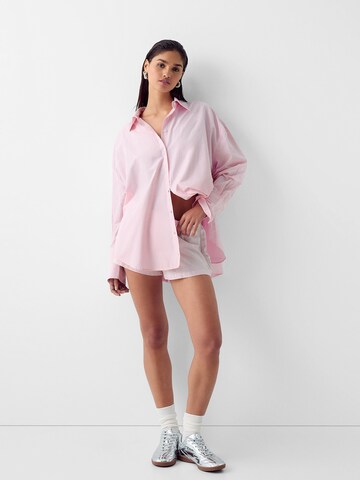 Bershka Regular Byxa i rosa