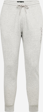 HOLLISTER Tapered Trousers in Grey: front