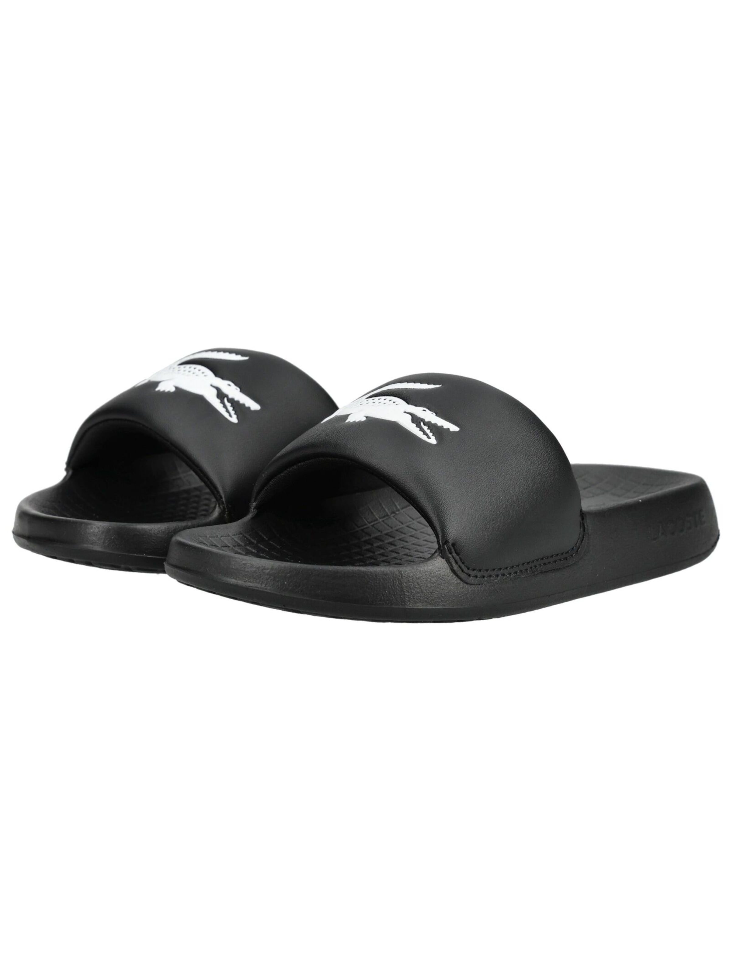 LACOSTE Badeschuh in Schwarz