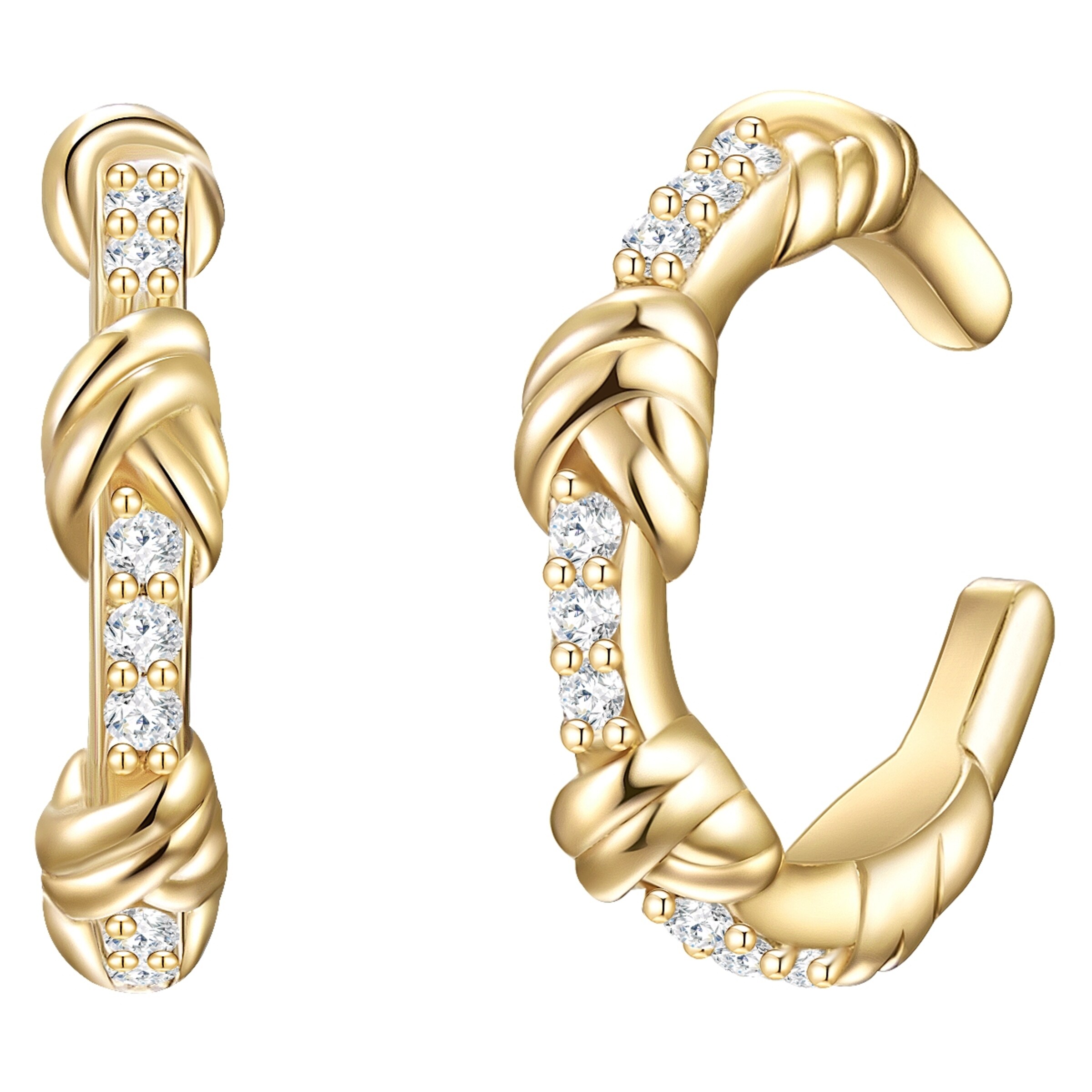 Glanzstücke München Oorbellen in Goud: voorkant