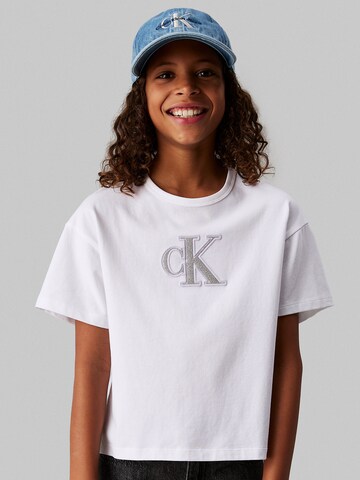 Calvin Klein Jeans Shirt in White: front
