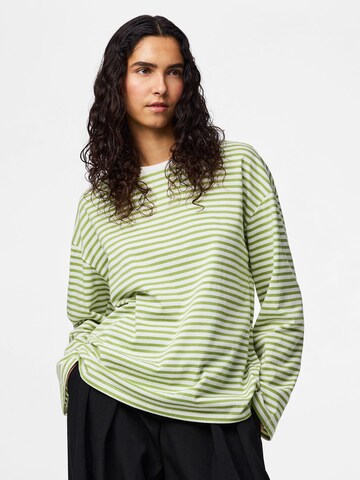 PIECES Shirt 'PCSadie' in Green: front