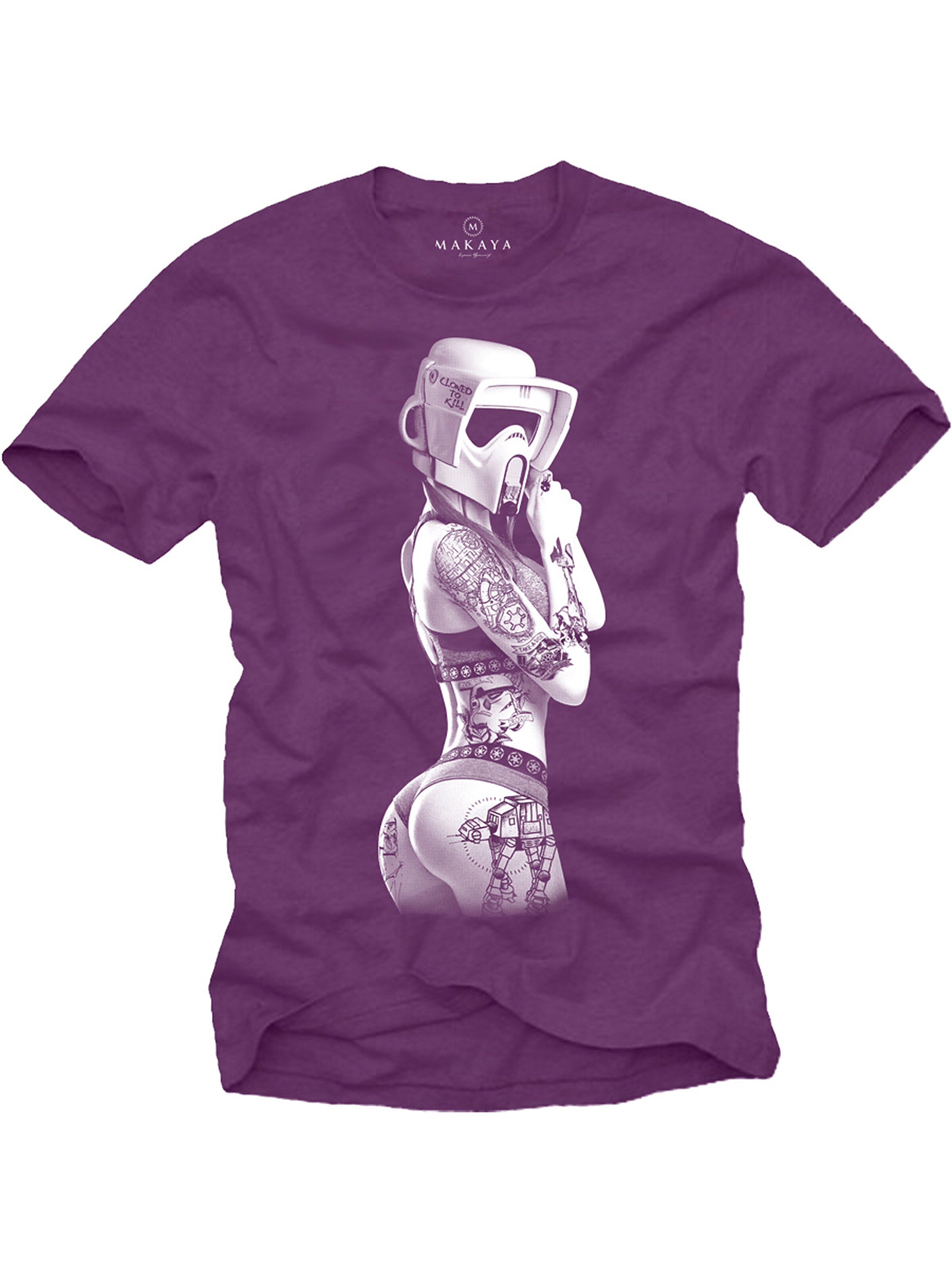 MAKAYA Shirt in Purple: front