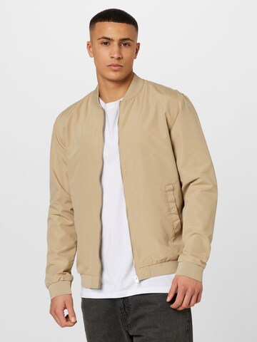 JACK & JONES Övergångsjacka 'ROY' i beige: framsida