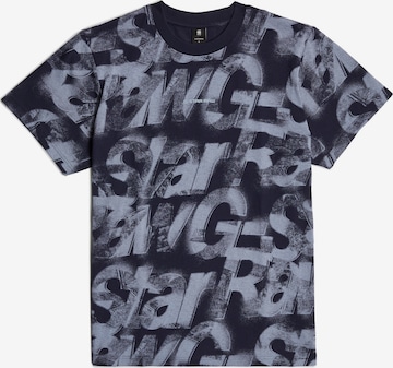 T-Shirt 'Letters' G-STAR en bleu : devant