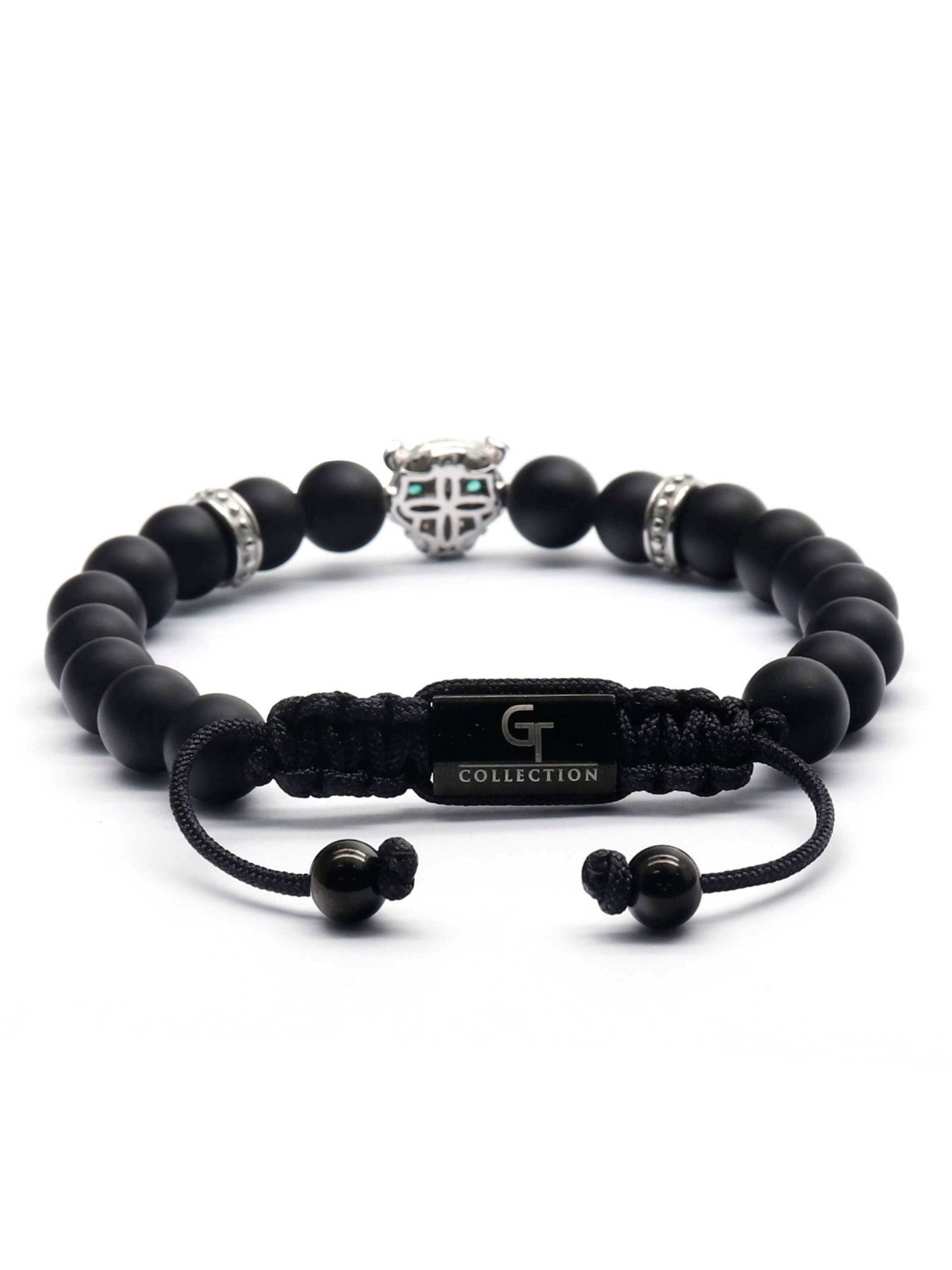 Bracelet 'Leopard Head' GT Collection en noir