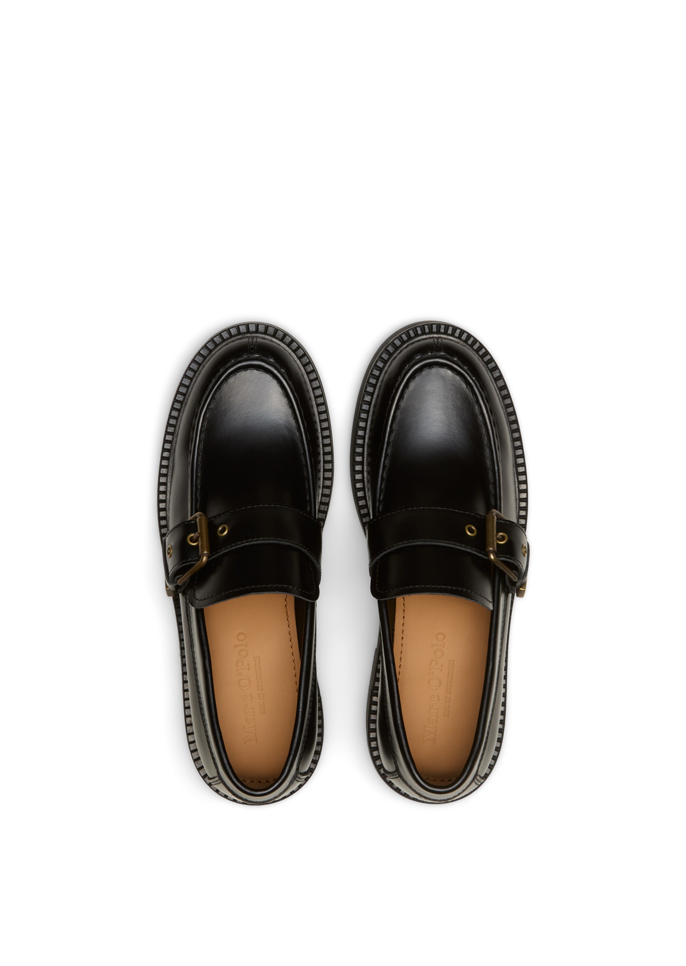 Marc O'Polo Instappers in Zwart