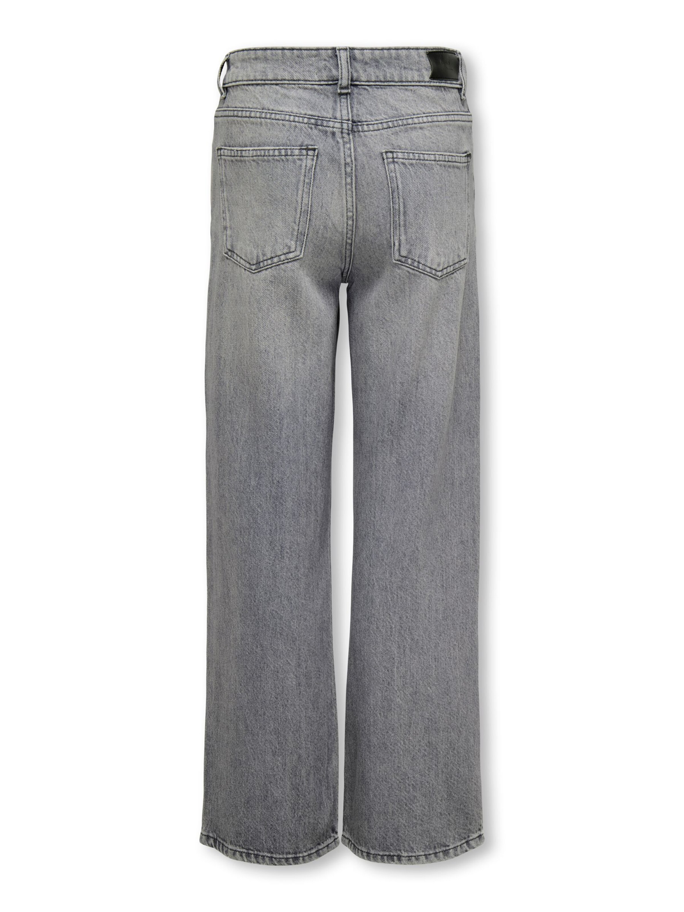 ONLY GIRLS Wide leg Jeans 'KOGCobain' in Grey