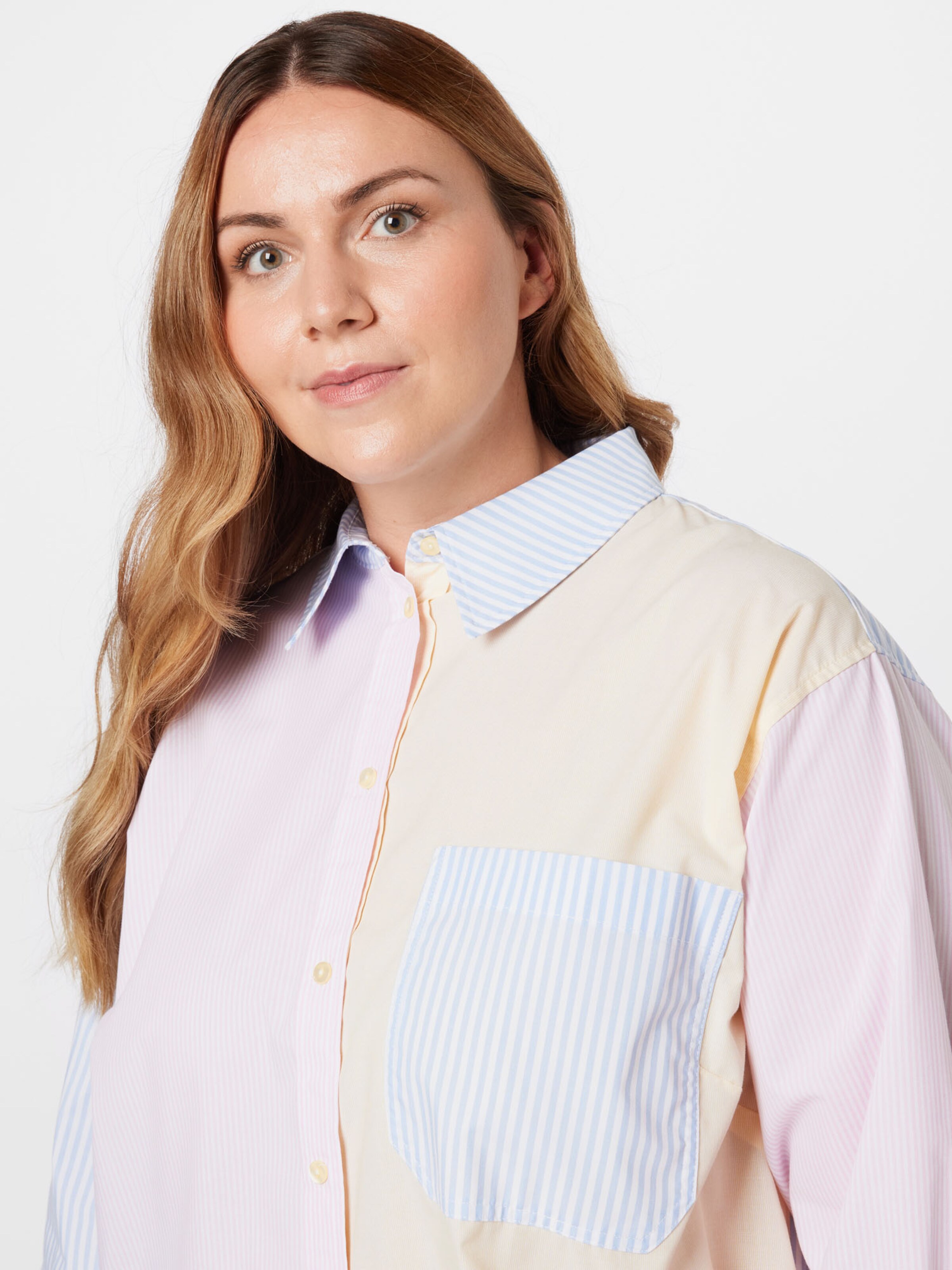 Frauen Große Größen River Island Plus Bluse in Mischfarben - XY35531 Frauen Große Größen River Island Plus Bluse in Mischfarben - XY35531