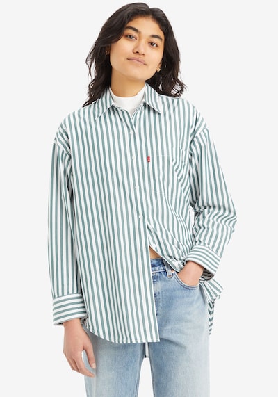 LEVI'S ® Bluse 'Lola' in grün / weiß, Produktansicht