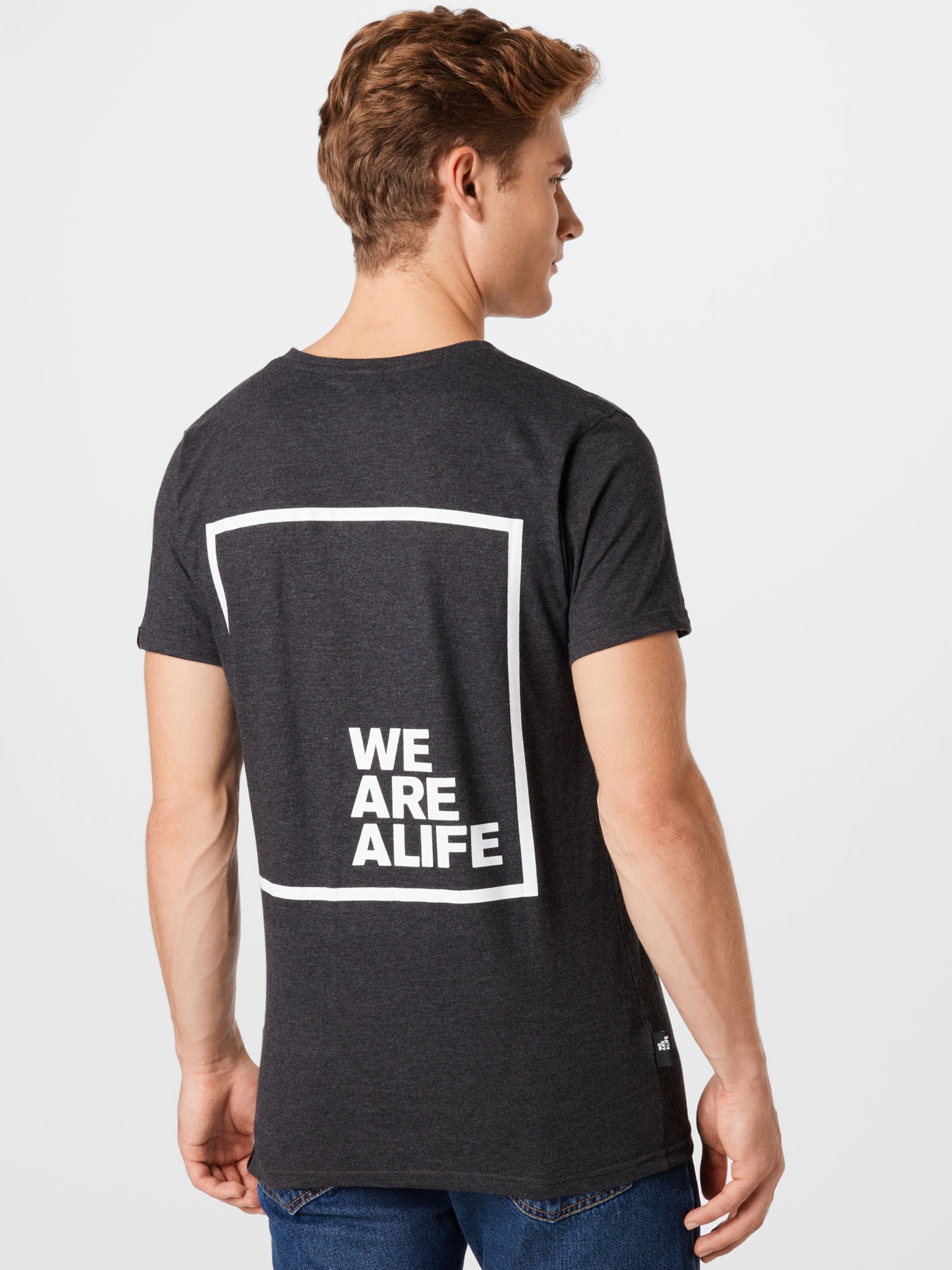 Männer Große Größen Alife and Kickin T-Shirt in Anthrazit - VC16699