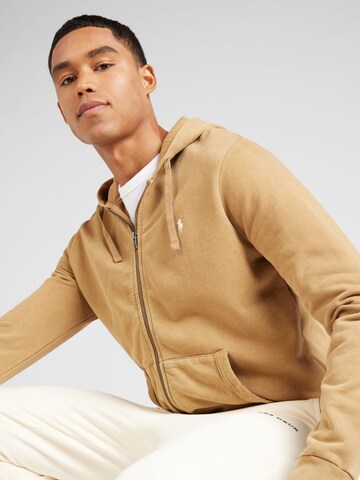 Polo Ralph Lauren Zip-Up Hoodie in Brown