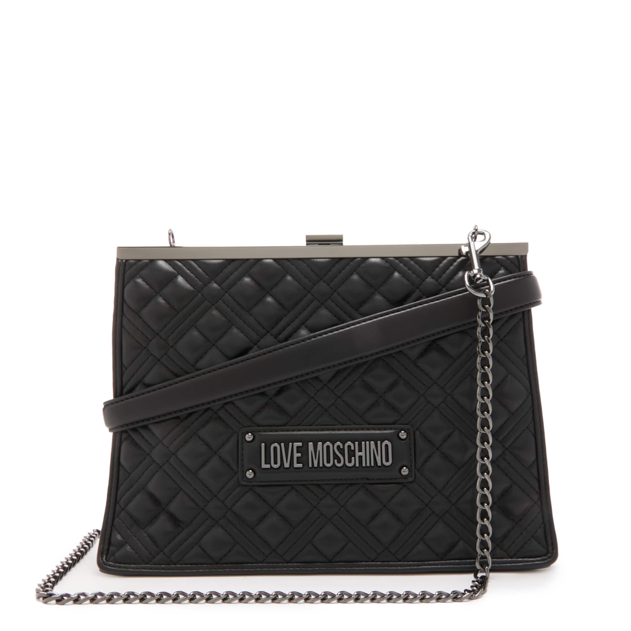 Sac à bandoulière Love Moschino en noir : devant
