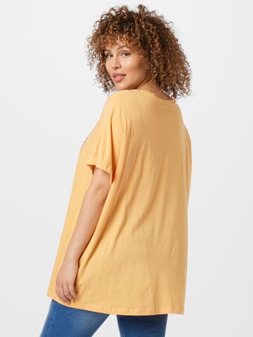 Zizzi T-Shirt 'VVERA' in Orange