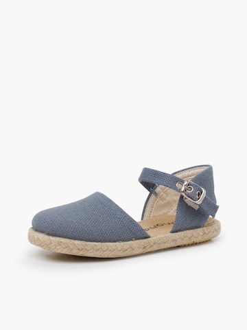Sandales Pisamonas en bleu : devant