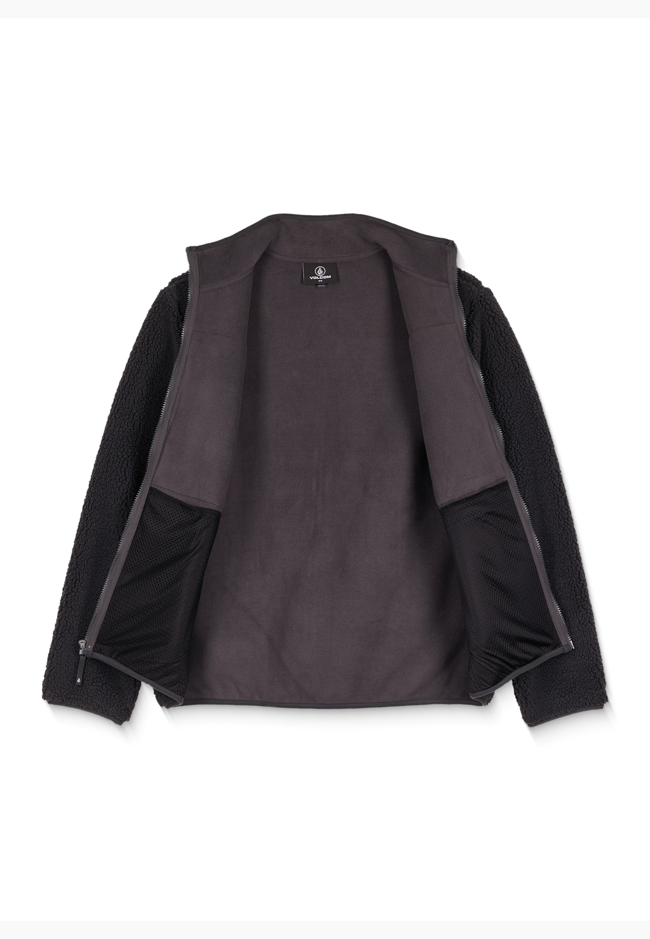 Volcom Athletic fleece jacket 'Storm Stone' in Black