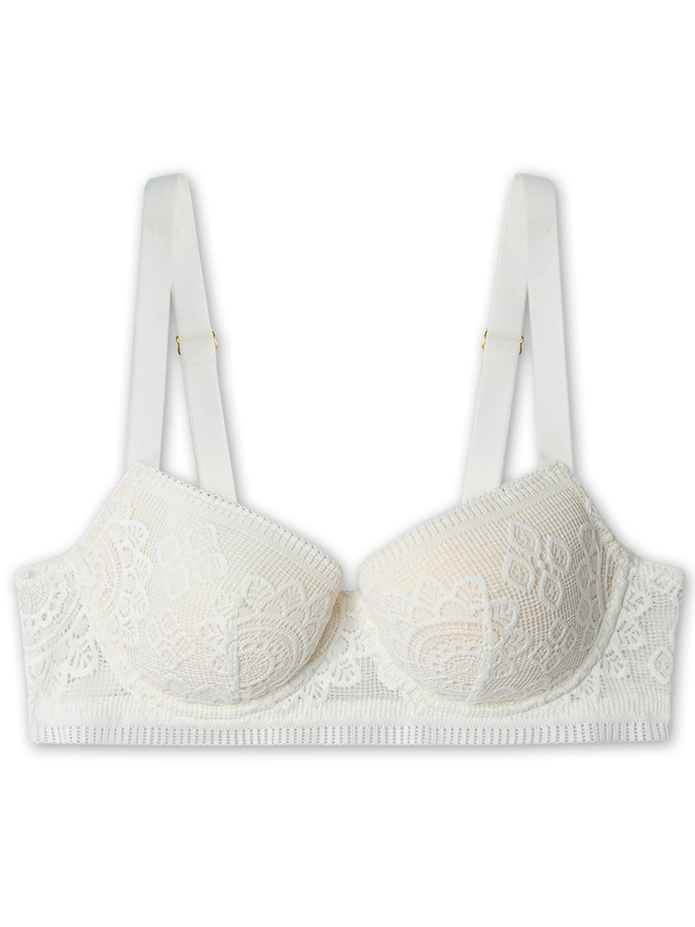 Balconnet Soutien-gorge Gisela en blanc : devant