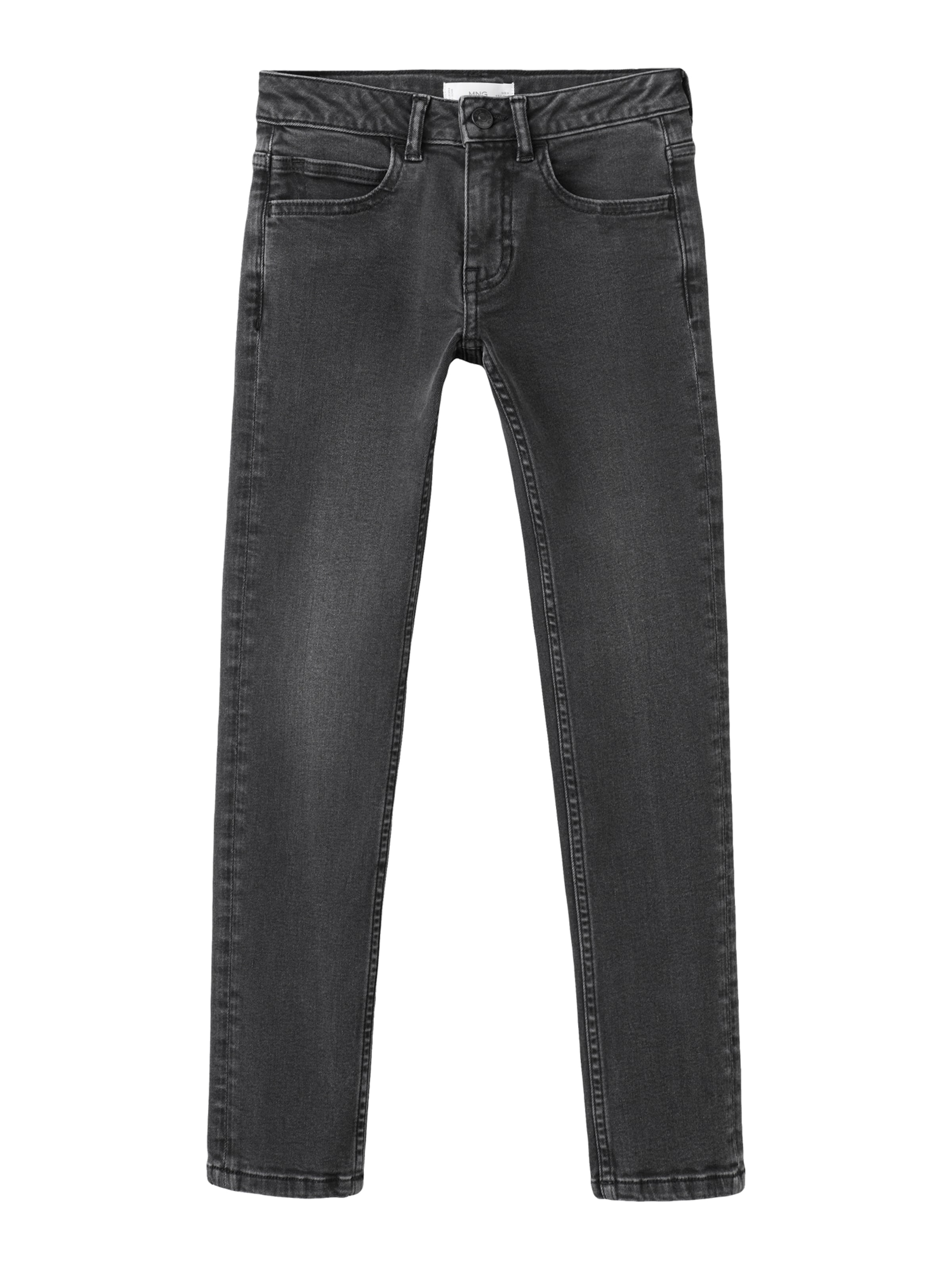 MANGO KIDS Skinny Farkut värissä musta: etupuoli