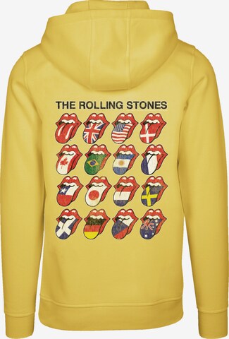 Sweat-shirt 'The Rolling Stones Voodoo Lounge Tongues' F4NT4STIC en jaune