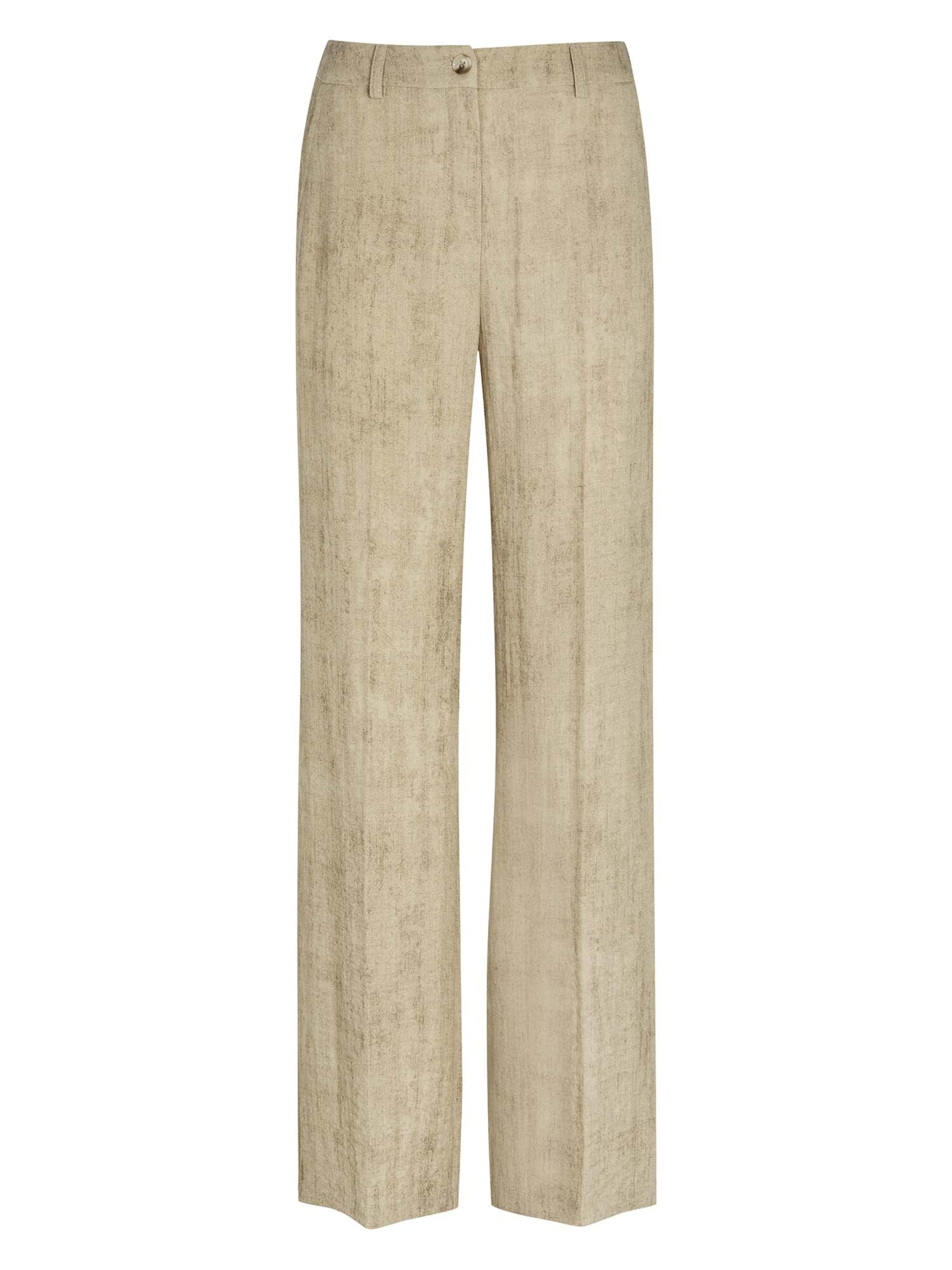 Loosefit Pantalon à plis MADELEINE en marron : devant