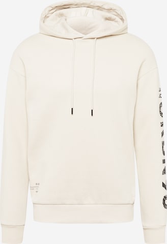 JACK & JONES Sweatshirt 'Mono' in Beige: front