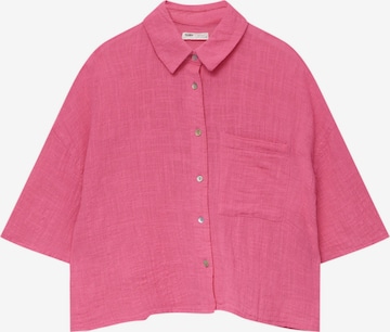 Camicia da donna di Pull&Bear in rosa: frontale