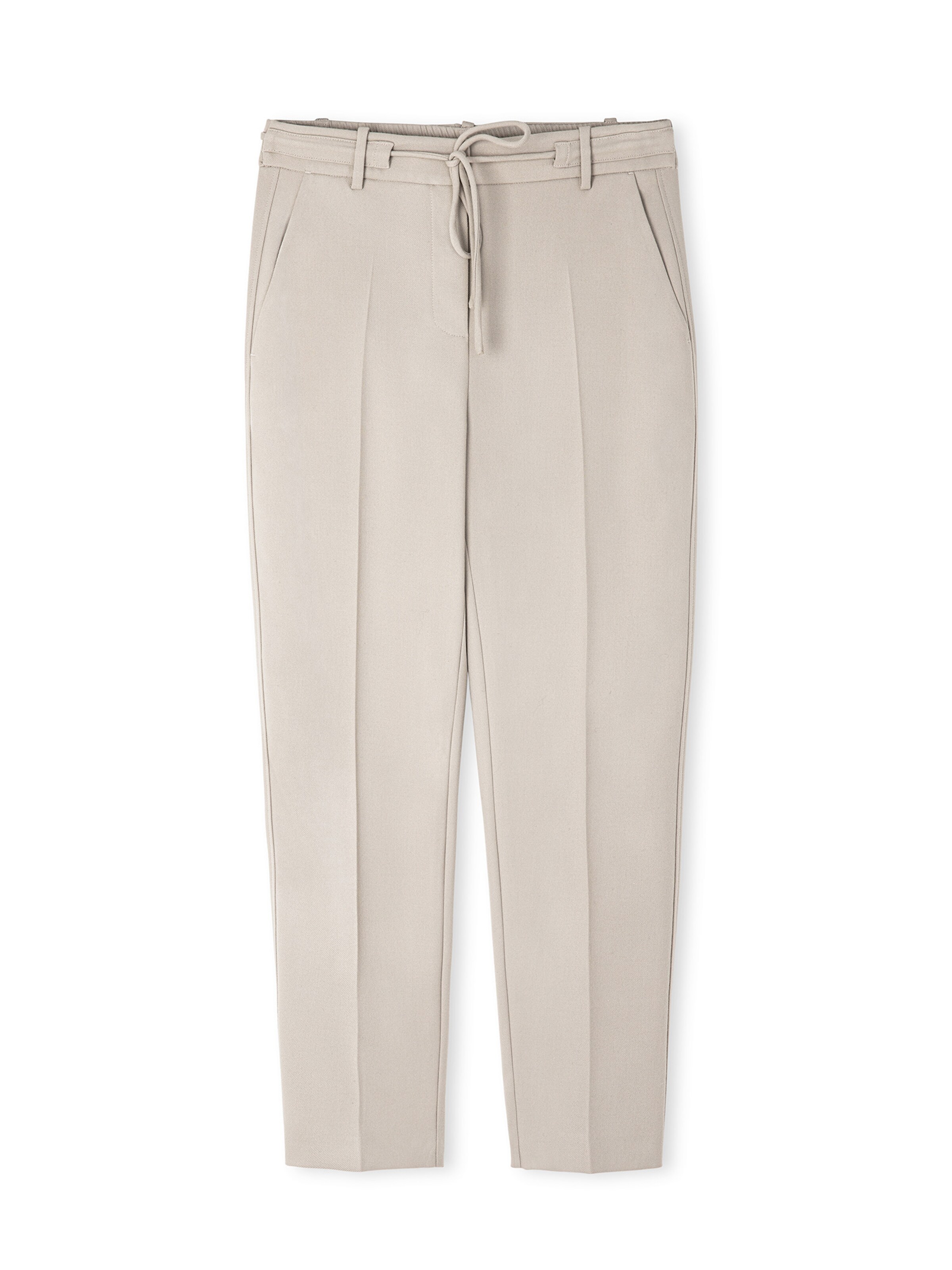 Ipekyol Regular Pleat-front trousers in Beige: front