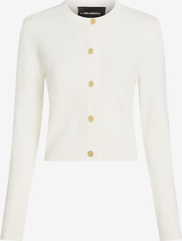Cardigan Karl Lagerfeld en blanc : devant