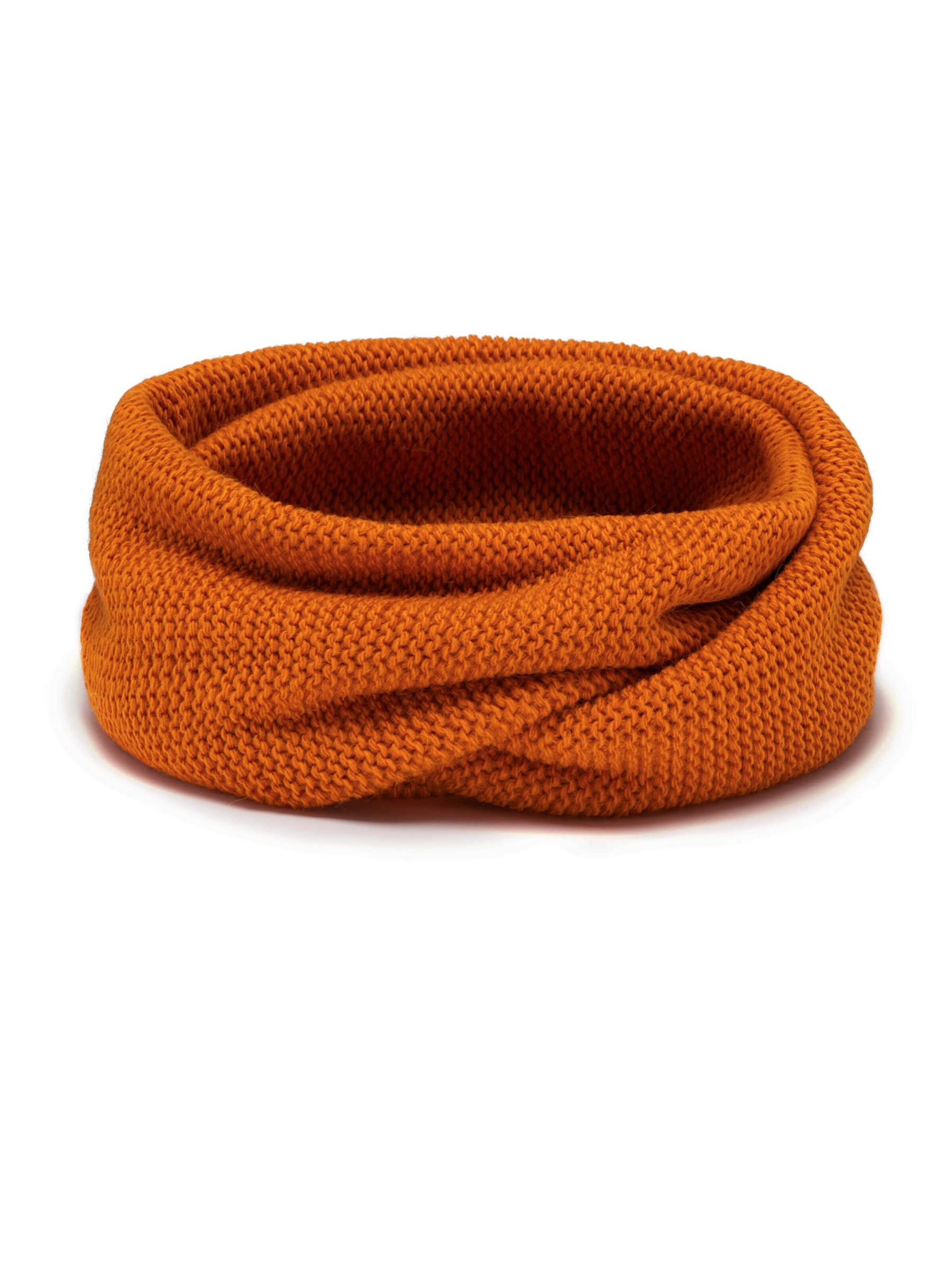 Vivisence Tunnelsjaal '7103' in Oranje: voorkant