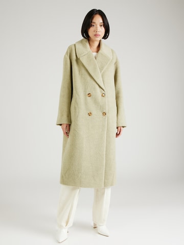 FRNCH PARIS Between-Seasons Coat 'SANTI' in Green: front