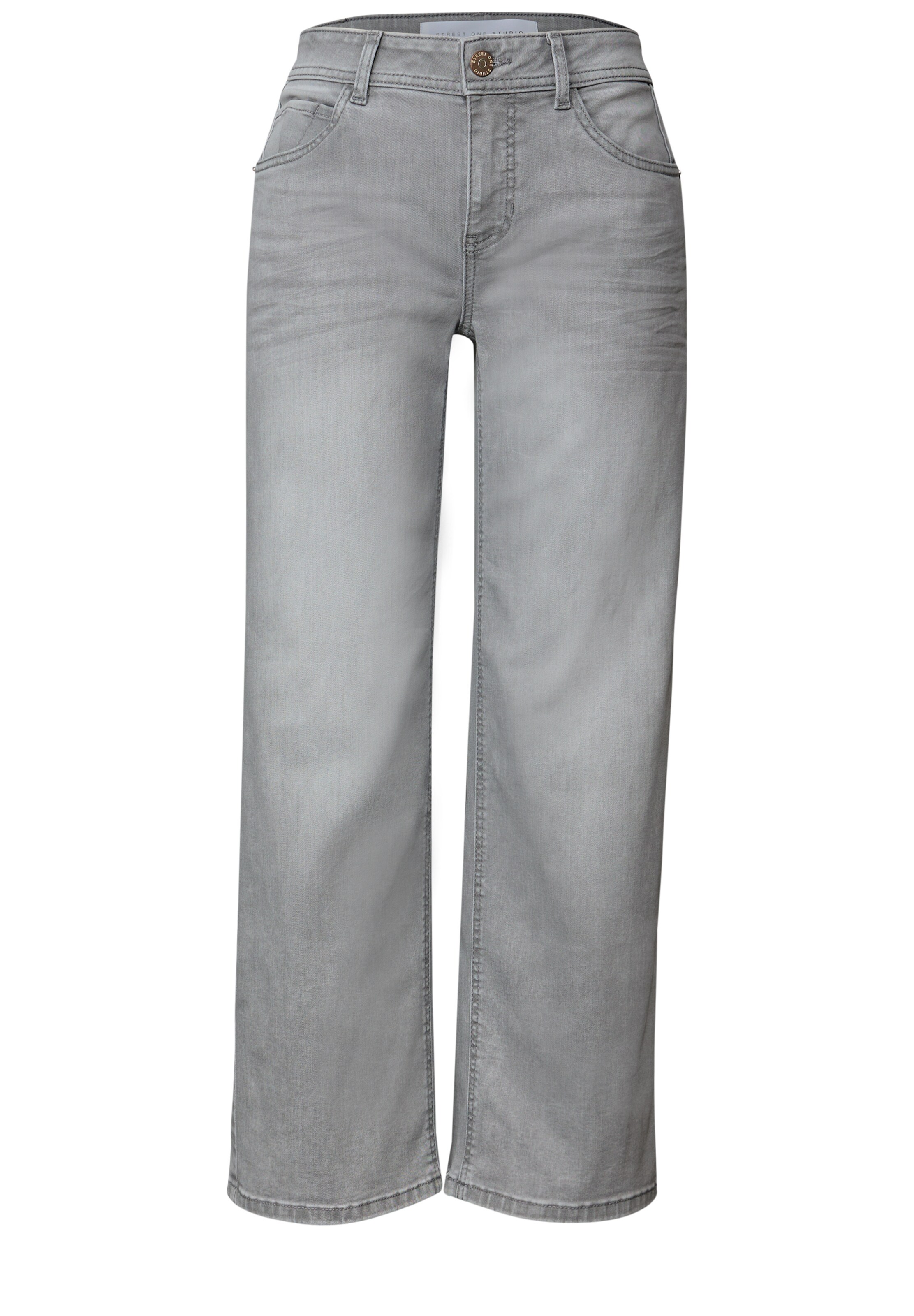 Street One Studio Regular Jeans in Grey: front