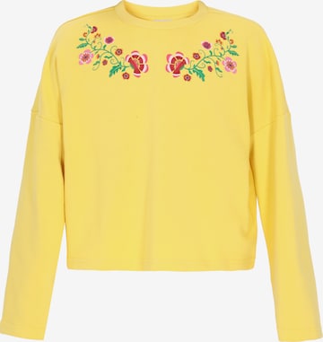 IZIA Sweatshirt 'Boho' in Gelb: Vorderseite