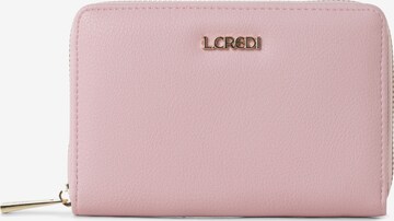L.CREDI Wallet in Pink: front