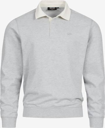 INDICODE JEANS Sweatshirt 'Disnar' in Grijs: voorkant