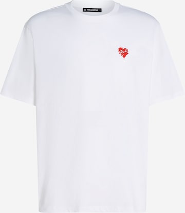 T-Shirt Karl Lagerfeld en blanc : devant