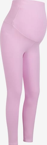 Skinny Leggings 'Seamless Umstandsleggings mit hohem Bund' di cfab in lilla: frontale