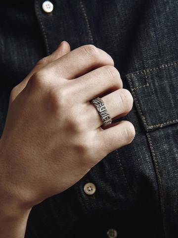 Bague 'VALHALL AWAITS ME' REYTEL en argent