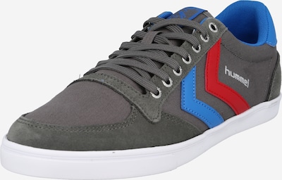 Hummel Sneaker high 'Slimmer Stadil' i blå / sølvgrå / mørkegrå / rød, Produktvisning