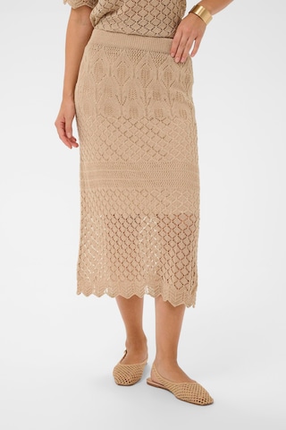 Cream Skirt 'CRSevija' in Beige: front