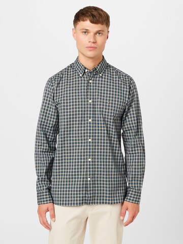 Coupe regular Chemise TOMMY HILFIGER en vert : devant