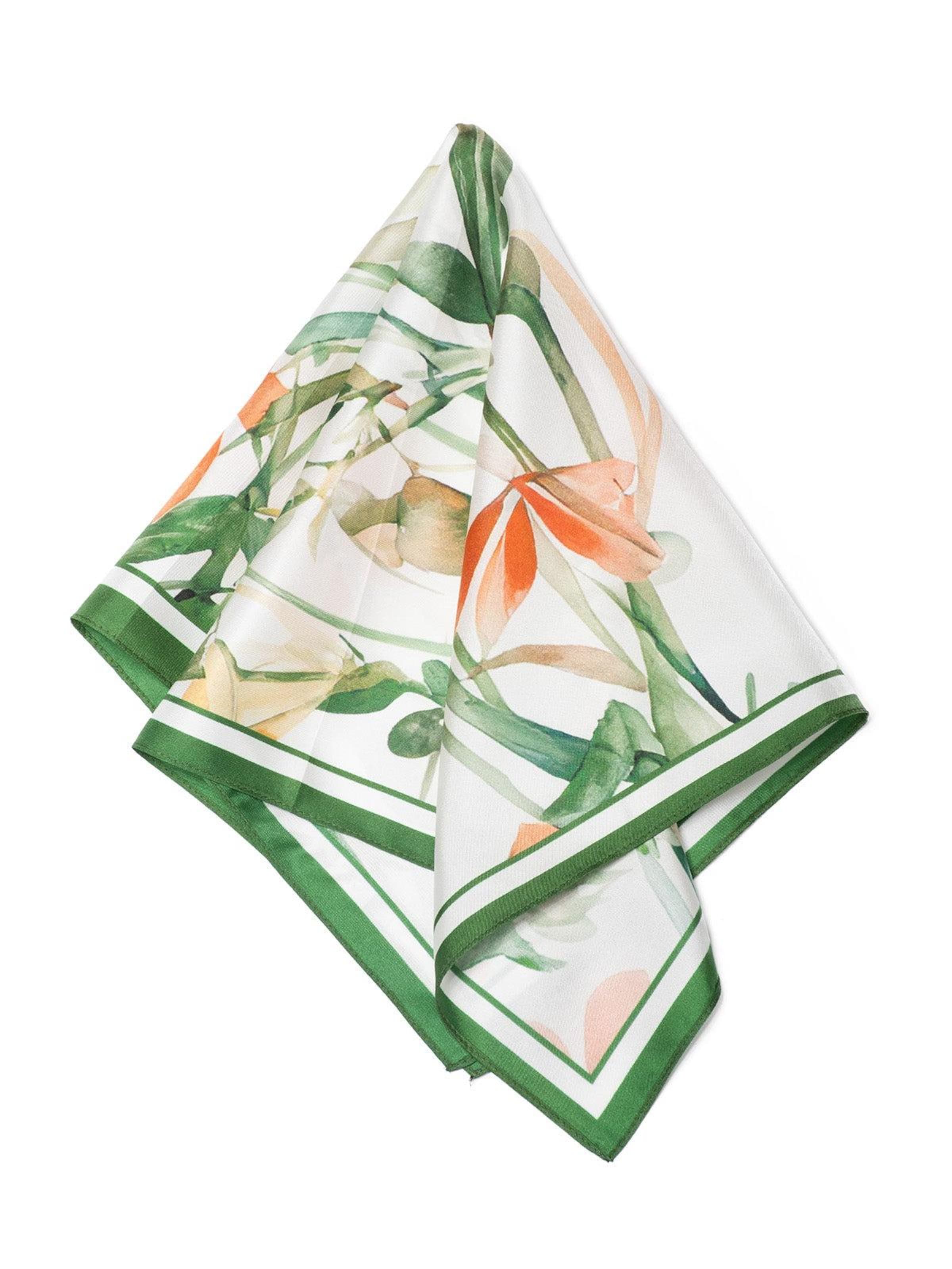 MayTree Scarf 'Sommerblüten' in White