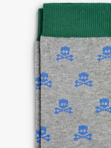 Chaussettes 'Skull' Scalpers en gris