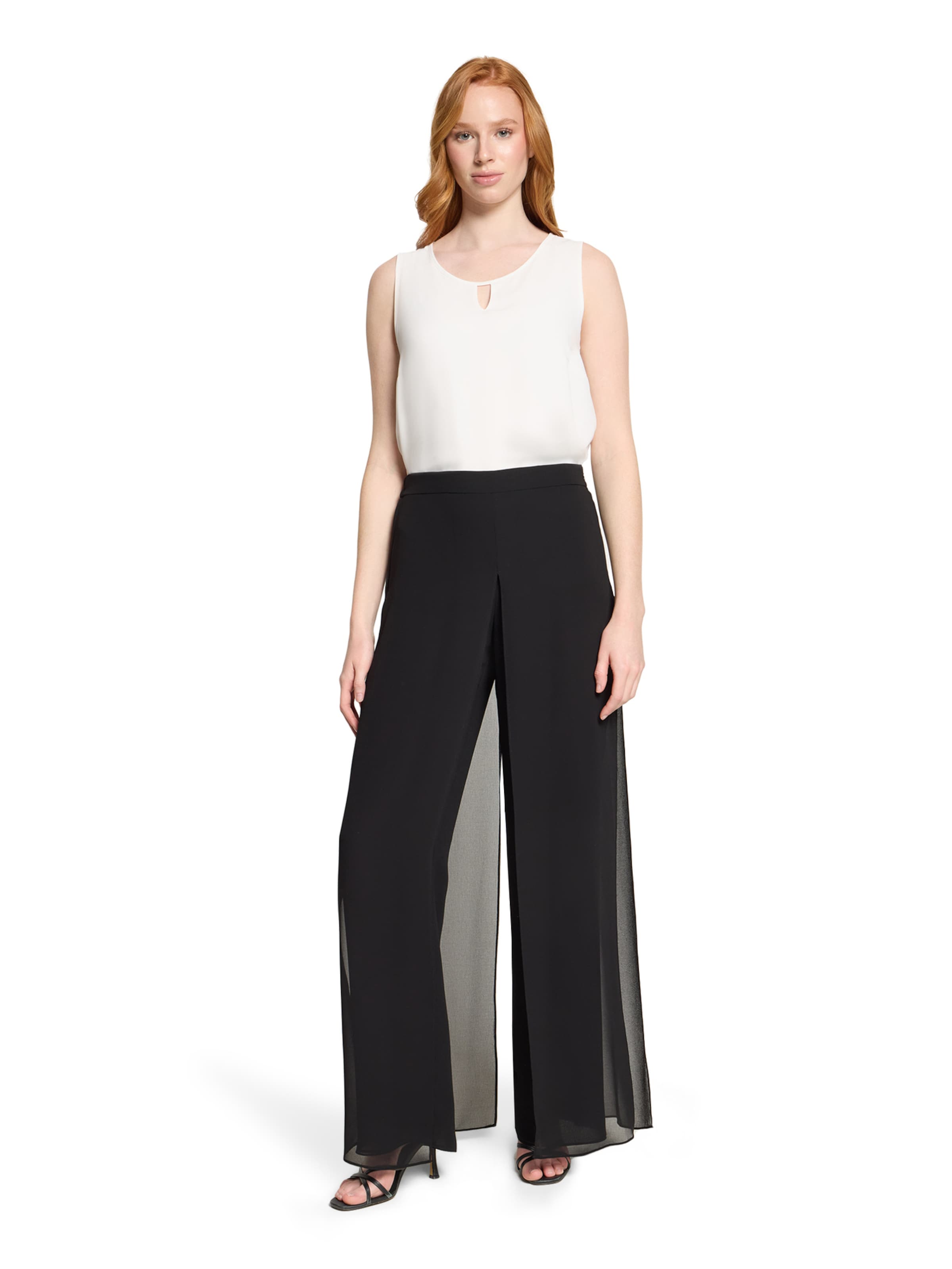 Vera Mont Regular Broek in Zwart: voorkant