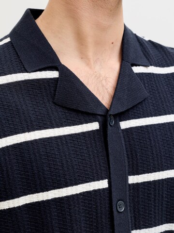 Vestes en maille 'JREBSTANCE' JJ Rebel en bleu