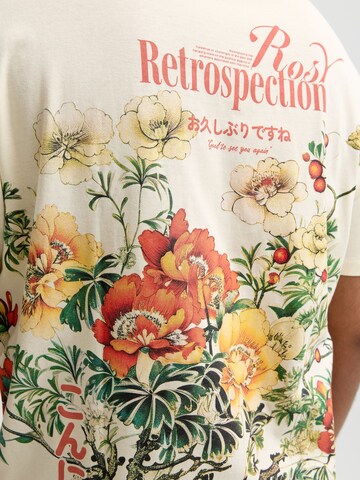 T-Shirt 'JOROriental' Jack & Jones Plus en blanc