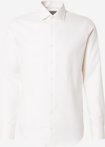 Coupe slim Chemise Michael Kors en blanc : devant