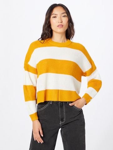 ABOUT YOU Sweter 'Thassia' w kolorze żółty: przód