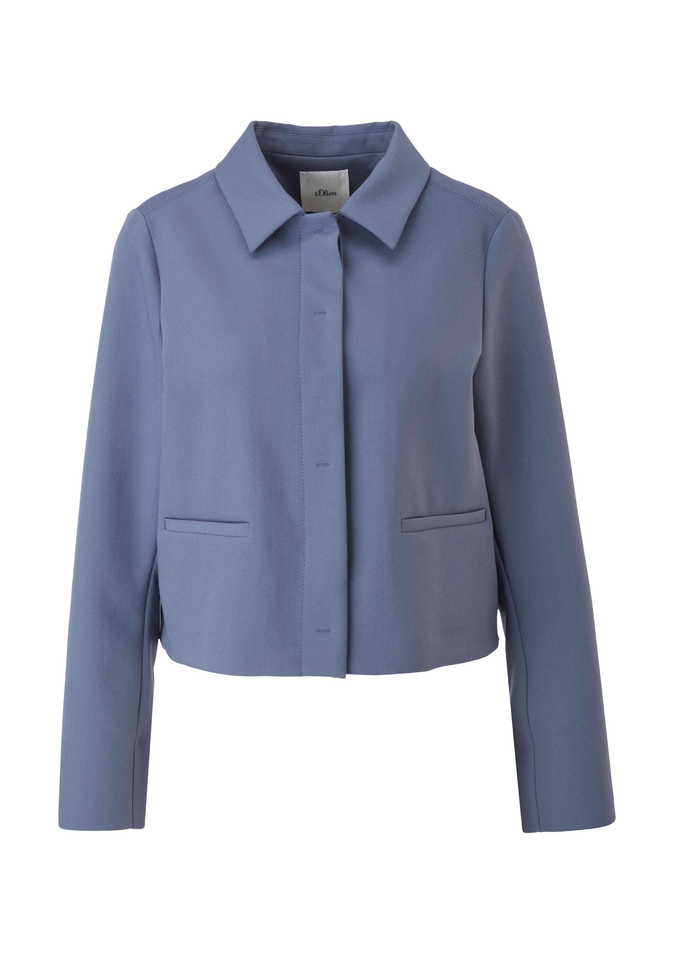 s.Oliver BLACK LABEL Tussenjas in Blauw: voorkant