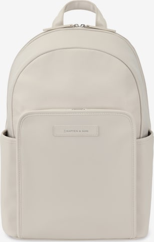 Kapten & Son Backpack 'Aalborg' in Beige: front
