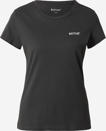 MUSTANG T-Shirt 'LOA' in Schwarz: Vorderseite